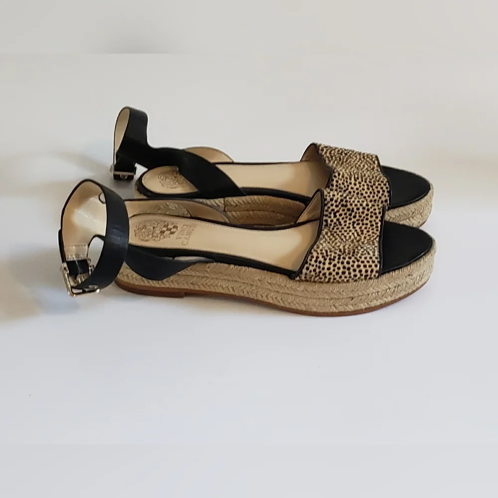 Vince Camuto Kathalia Animal Print Women's Platform Sandal Shoe Size 8 M